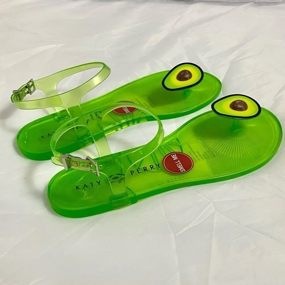 NWOT Katy Perry geli avocado sandals size 8